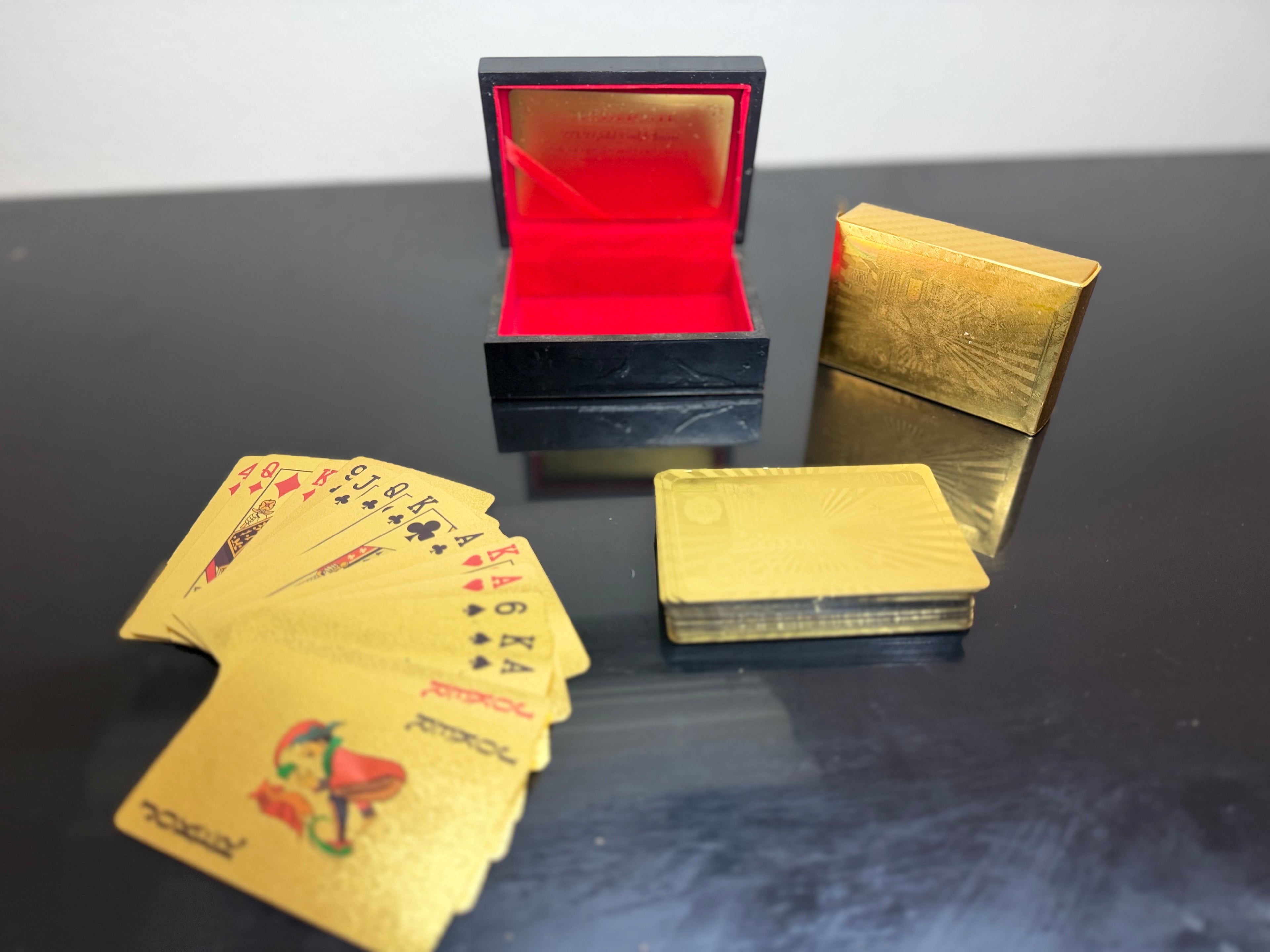 999.9 collectible gold plated playing cards