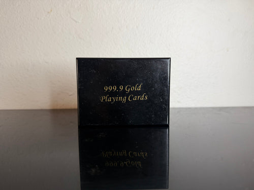 999.9 collectible gold plated playing cards